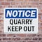 Signmission Quarry Keep Out OSHA Notice Sign, Plastic, 10in W x 7in L, 2PK OS-2PACK-NS-P-710-L-17943 - alternate 5